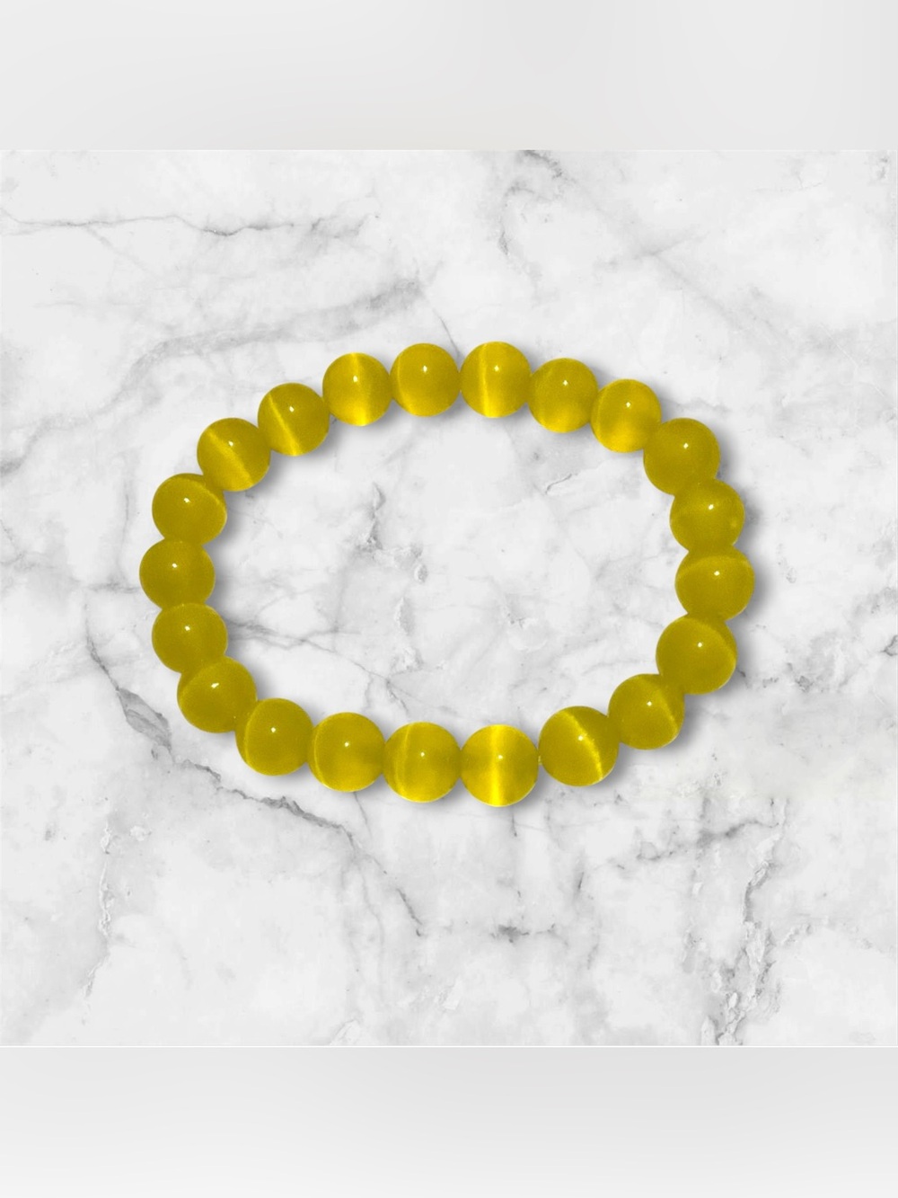 Yellow Cats Eye Bracelet